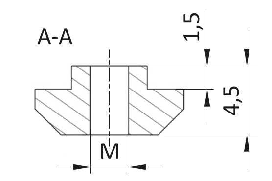 Nakrętka młoteczkowa ESD  M4 [8]